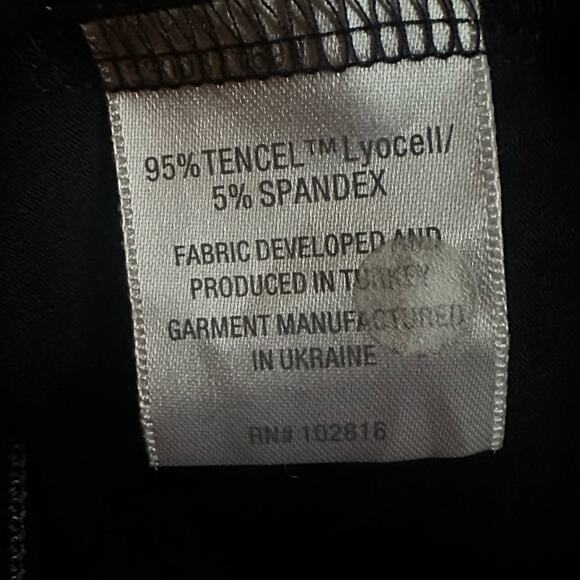 GARNET HILL Dress Womens Large Black Jersey Knit Geometric Casual Travel Fall - Picture 7 of 13